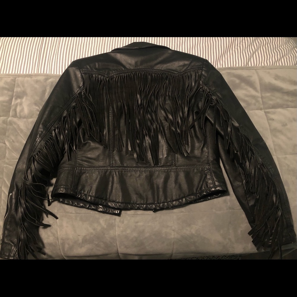 Vintage Fringe Leather Jacket - Mario Delfino